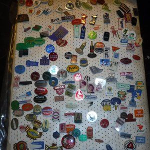 150 European hat pins / lapel pins, collection